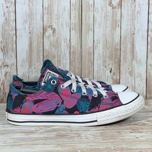 Converse All Star Chuck Taylor Multicolor Feathers Casual Shoes Women's Size 6.5
